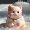 Cute Chubby Cat Plush Soft Stress Relieving Toys Office Desktop Decoration Girl Birthday Gift Home Ornaments Kitten