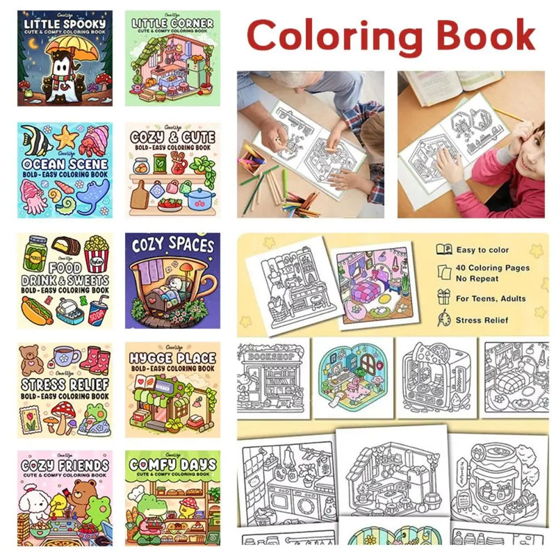 Livro de colorir criativo antiestresse