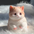 Cute Chubby Cat Plush Soft Stress Relieving Toys Office Desktop Decoration Girl Birthday Gift Home Ornaments Kitten